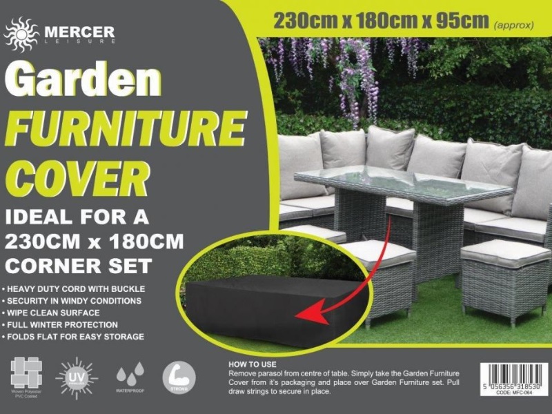 Gardenman 230 x 180 x 95cm Rectangular Furniture Cover Outdoor Cover at