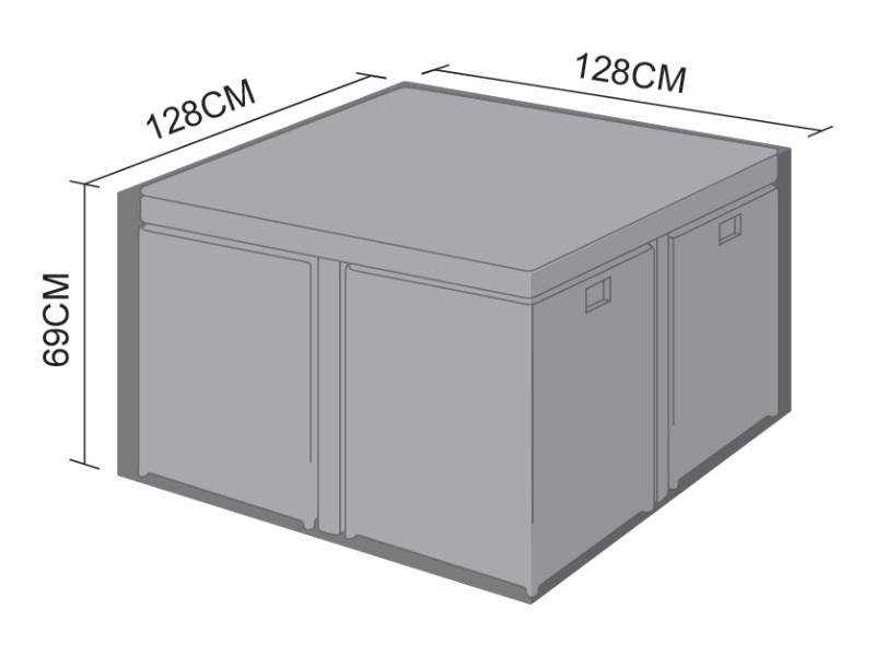 4 seater cube set cover