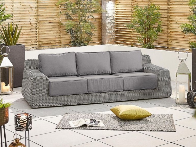 3 seat wicker sofa